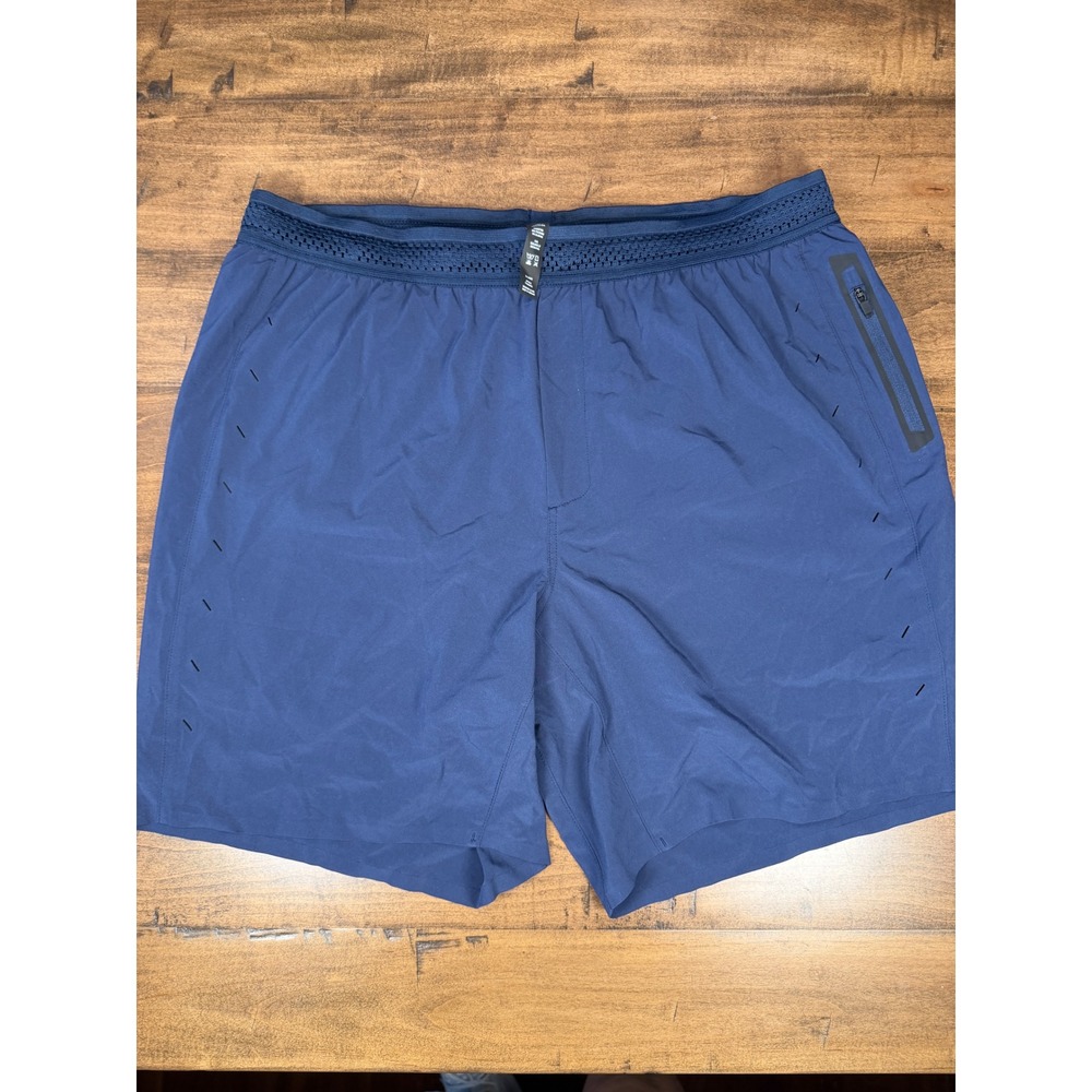 Ten Thousand The Session Short Mens XL Navy Blue Lined Running Training 5"